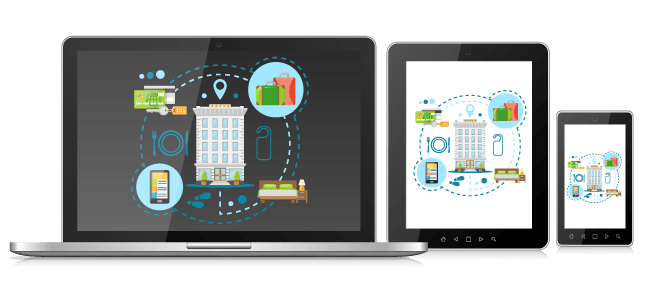 Computer-tablet-e-smartphone-con-grafica-della-gestione-di-un-BeB